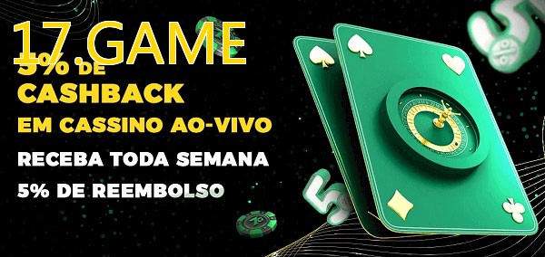 Promoções do cassino ao Vivo 17.GAME